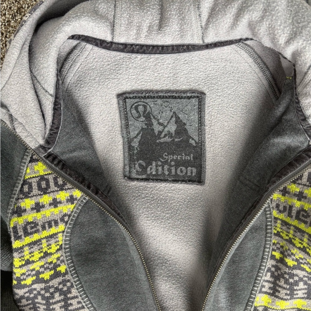Lululemon Fair Isle Knit Special Edition Scuba Hoodie Full Zip - Picture 4 of 6